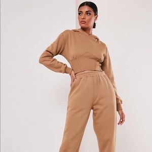 Sofia Richie Missguided Corset Hoodie & Sweats Set
